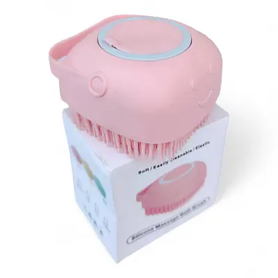 Массажная щетка, силикон, с диспенсером для шампуня основное изображение