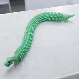 Гусеница силиконовая 20см - Цвет: #228C22