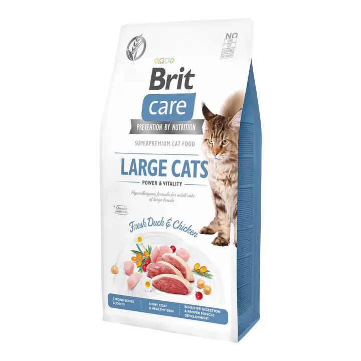 Brit Care Cat Grain-Free Large Cats Power and Vitality - Master