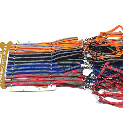 Поводок со шлейкой, светоотражающий основное изображение