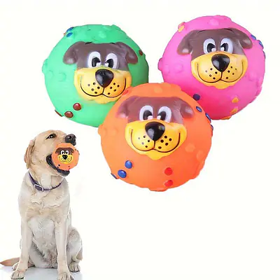 Мячик "Cобачка" с пищалкой 7см основное изображение