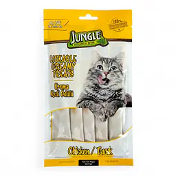 JUNGLE Кремовое лакомство с курицей, для кошек, 70г, 5шт
