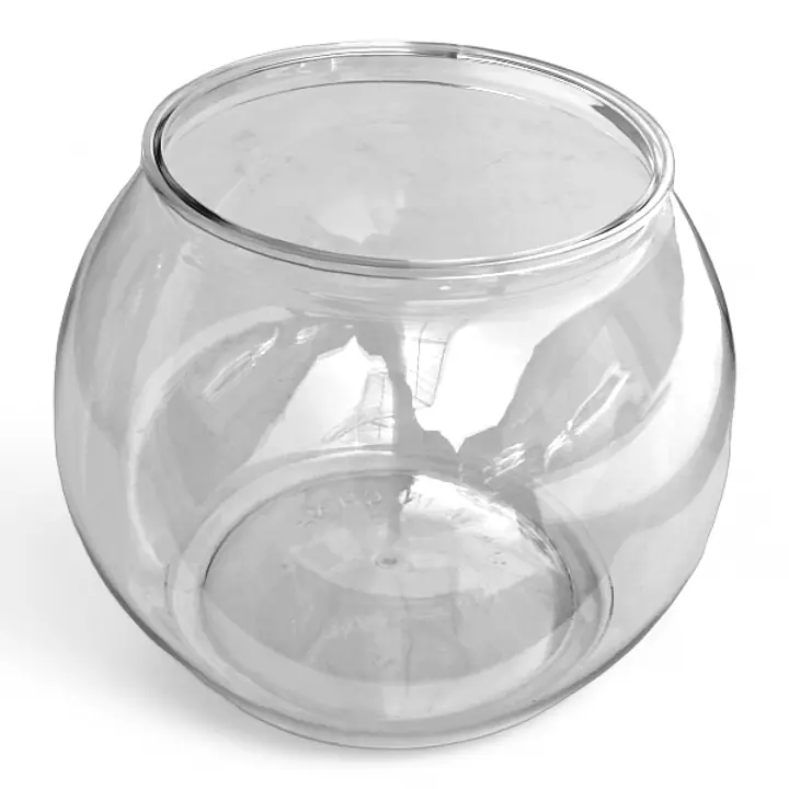 Аквариум круглый, пластиковый, малый, 16х17,5 см