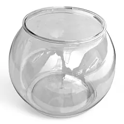 Аквариум круглый, пластиковый, малый, 16х17,5 см