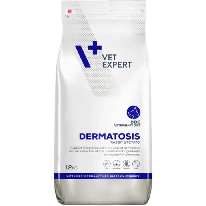 VetExpert 4T Veterinary diet dermatosis dog, с кроликом и картофелем, 1 кг /2 кг /12 кг/
