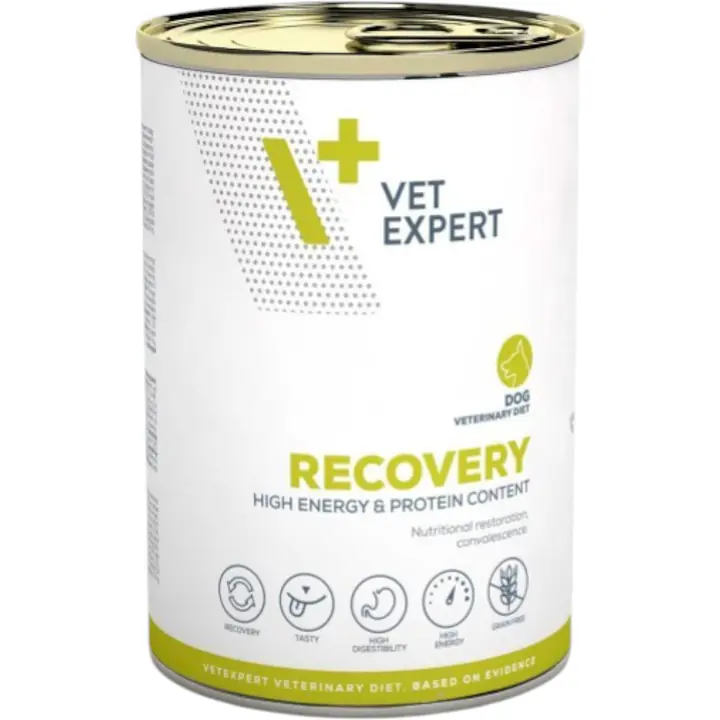 VetExpert, Диета влажная RECOVERY DOG, с курицей, рисом, лососевым маслом и маслом фенхеля, 400 г