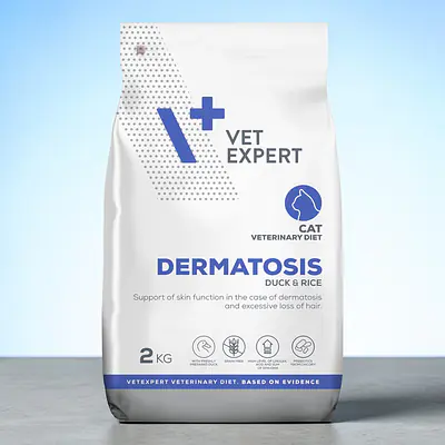 Vet Expert 4t veterinary diet dermatosis cat Duck&Rice основное изображение
