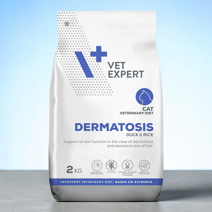 Vet Expert 4t veterinary diet dermatosis cat Duck&Rice - Master