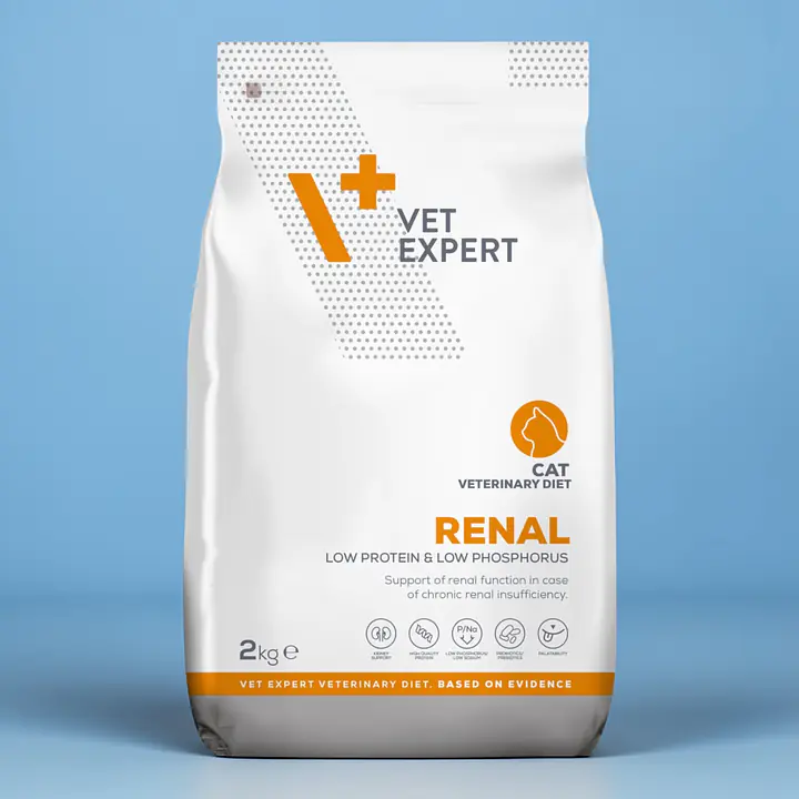Vet Expert, Renal Cat, с гидролизированными рыбными и куриными белками - Master