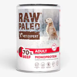 Vet Expert RAW PALEO Adult Dog, с говядиной 400 г - Master