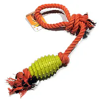 Игрушка веревочная, с мячом, 50 см