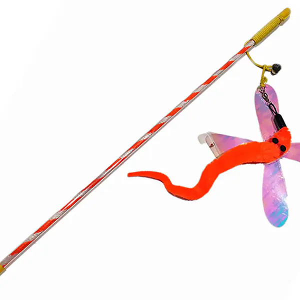 Игрушка для кошек, удочка-дразнилка, 42 см